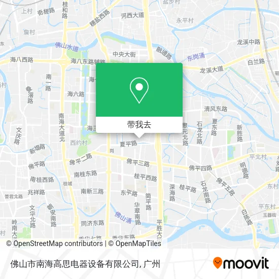 佛山市南海高思电器设备有限公司地图