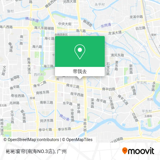 彬彬窗帘(南海NO.3店)地图