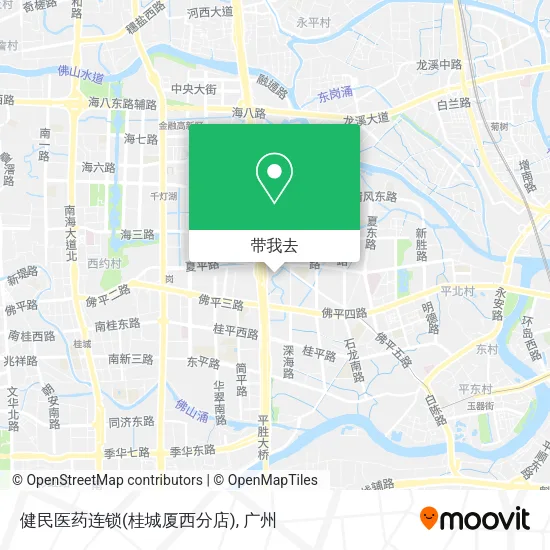 健民医药连锁(桂城厦西分店)地图