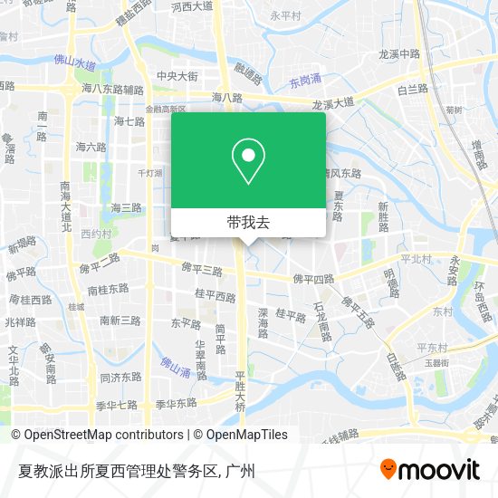 夏教派出所夏西管理处警务区地图