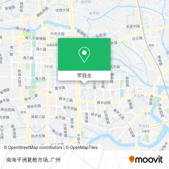 南海平洲夏教市场地图
