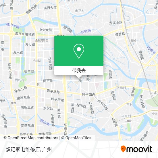 炽记家电维修店地图