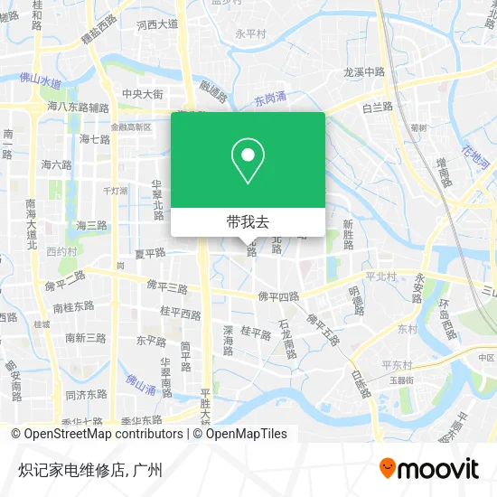 炽记家电维修店地图
