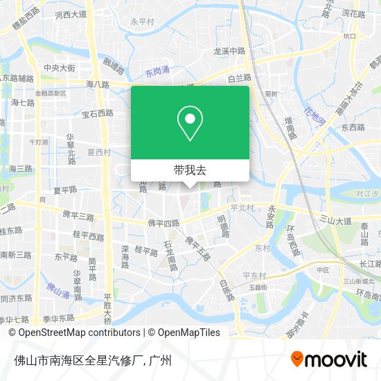 佛山市南海区全星汽修厂地图