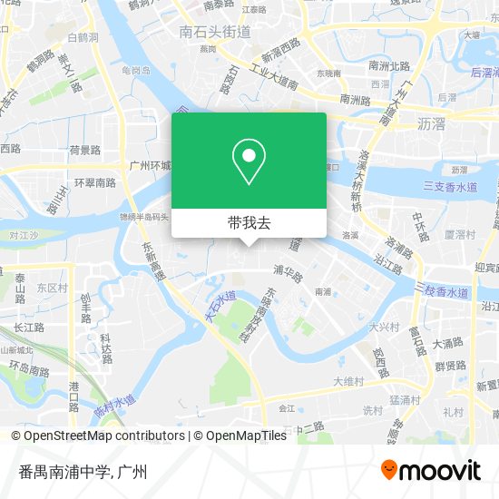 番禺南浦中学地图