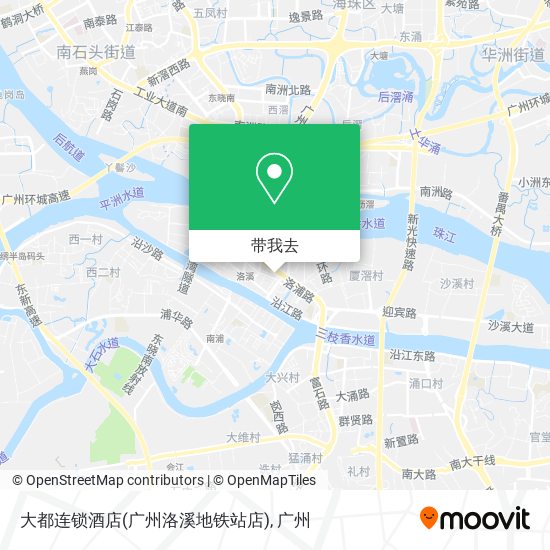 大都连锁酒店(广州洛溪地铁站店)地图