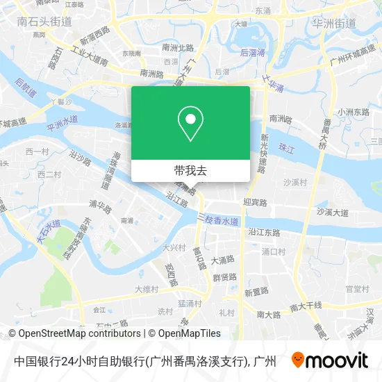 中国银行24小时自助银行(广州番禺洛溪支行)地图