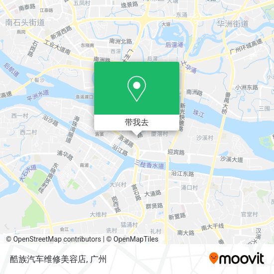 酷族汽车维修美容店地图