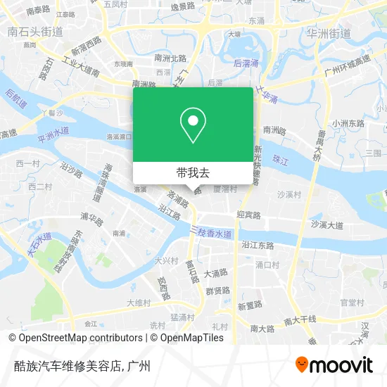 酷族汽车维修美容店地图