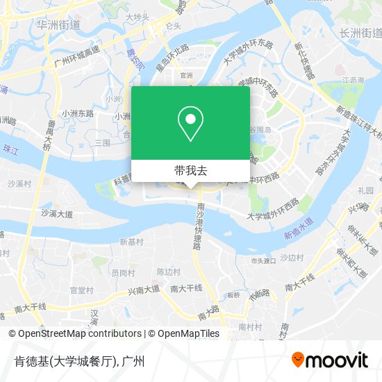 肯德基(大学城餐厅)地图
