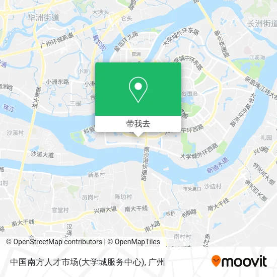 中国南方人才市场(大学城服务中心)地图