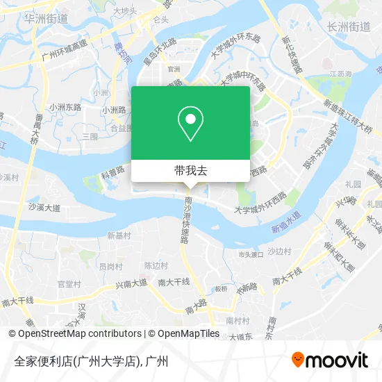 全家便利店(广州大学店)地图