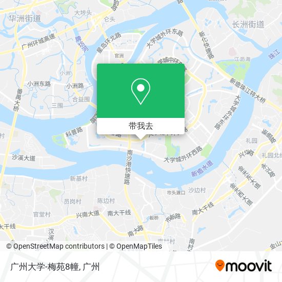 广州大学-梅苑8幢地图