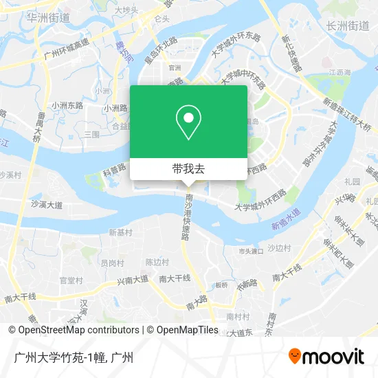 广州大学竹苑-1幢地图