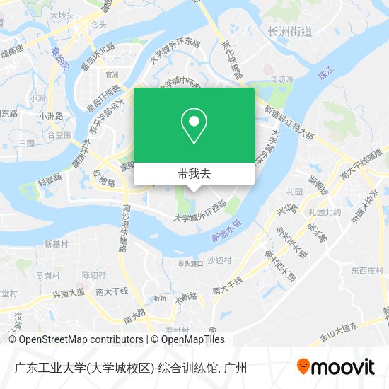 广东工业大学(大学城校区)-综合训练馆地图