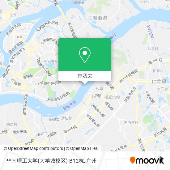 华南理工大学(大学城校区)-B12栋地图