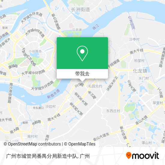 广州市城管局番禺分局新造中队地图