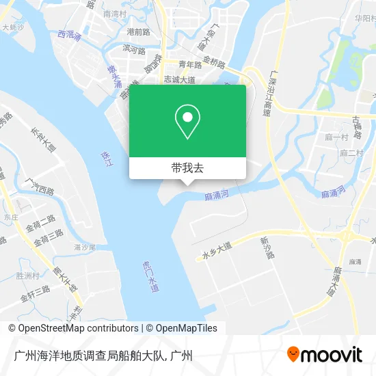 广州海洋地质调查局船舶大队地图