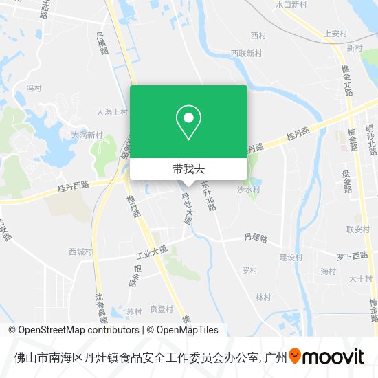 佛山市南海区丹灶镇食品安全工作委员会办公室地图