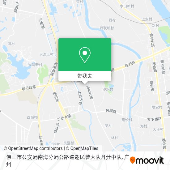 佛山市公安局南海分局公路巡逻民警大队丹灶中队地图