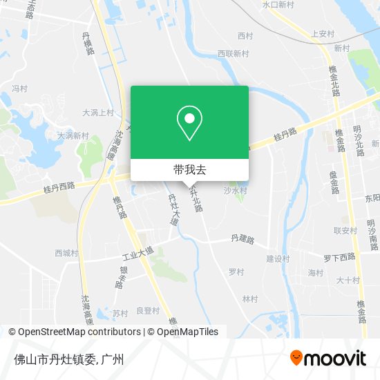 佛山市丹灶镇委地图