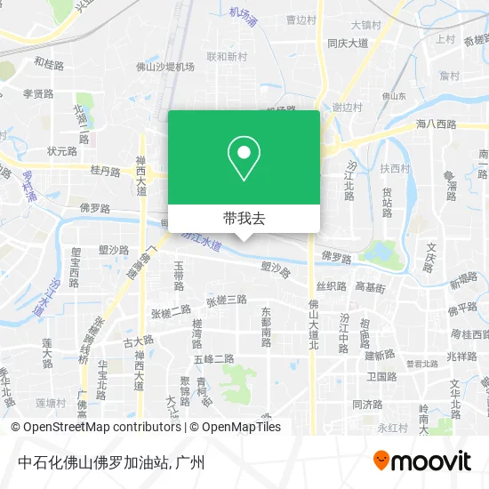 中石化佛山佛罗加油站地图