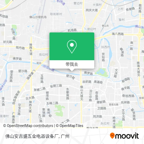 佛山安吉盛五金电器设备厂地图