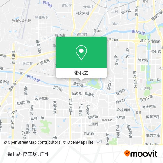佛山站-停车场地图