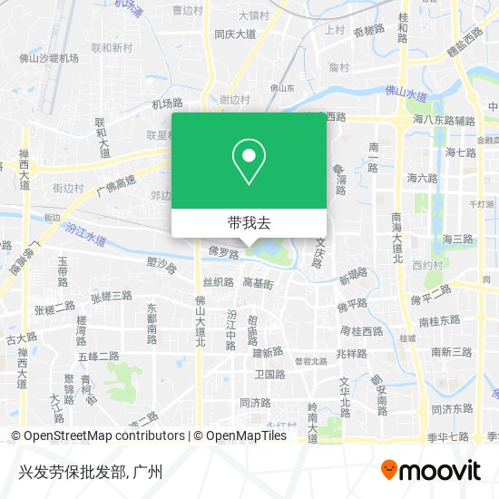 兴发劳保批发部地图