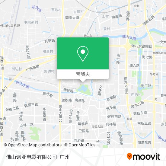 佛山诺亚电器有限公司地图