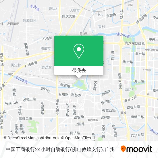 中国工商银行24小时自助银行(佛山敦煌支行)地图