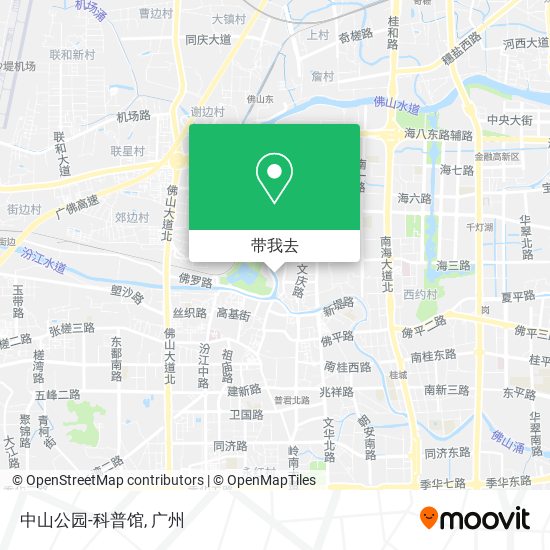 中山公园-科普馆地图