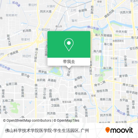 佛山科学技术学院医学院-学生生活园区地图
