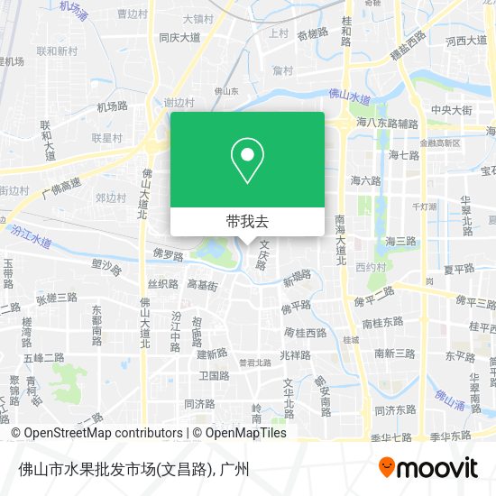 佛山市水果批发市场(文昌路)地图