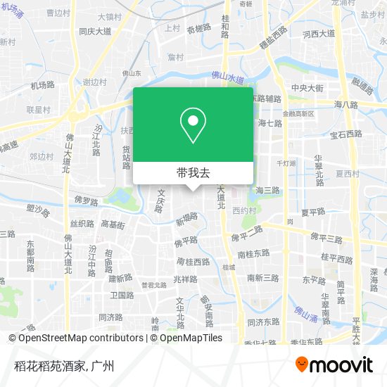 稻花稻苑酒家地图