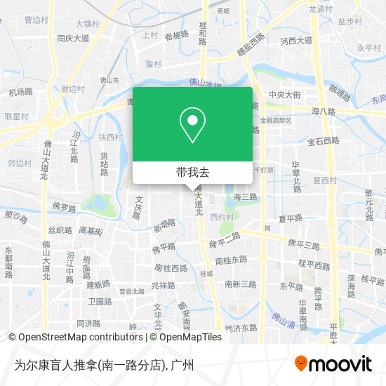 为尔康盲人推拿(南一路分店)地图