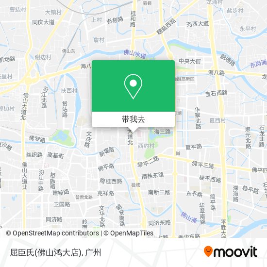 屈臣氏(佛山鸿大店)地图