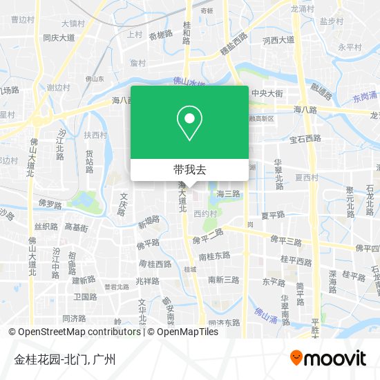 金桂花园-北门地图