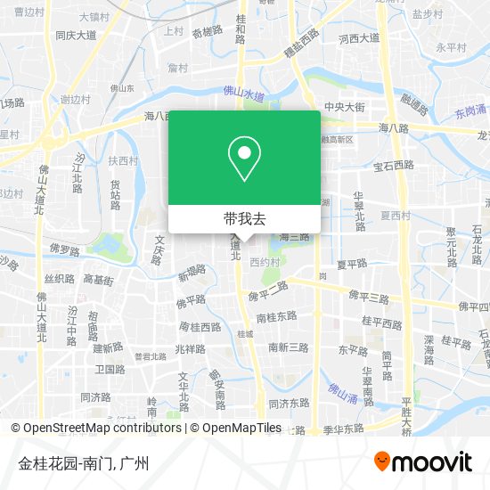 金桂花园-南门地图