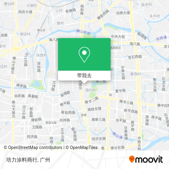培力涂料商行地图