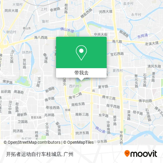 开拓者运动自行车桂城店地图