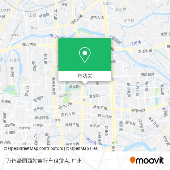 万锦豪园西站自行车租赁点地图