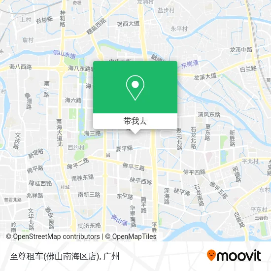 至尊租车(佛山南海区店)地图
