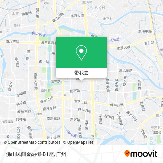 佛山民间金融街-B1座地图