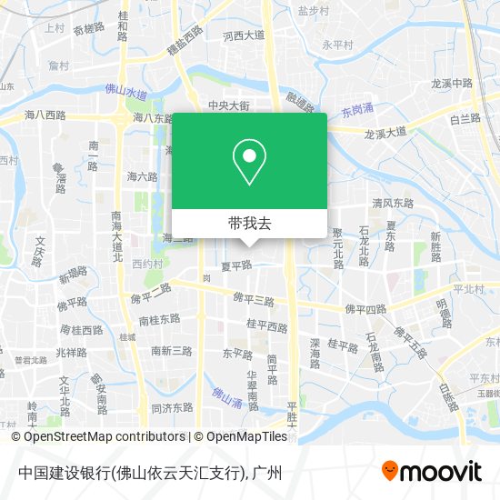中国建设银行(佛山依云天汇支行)地图