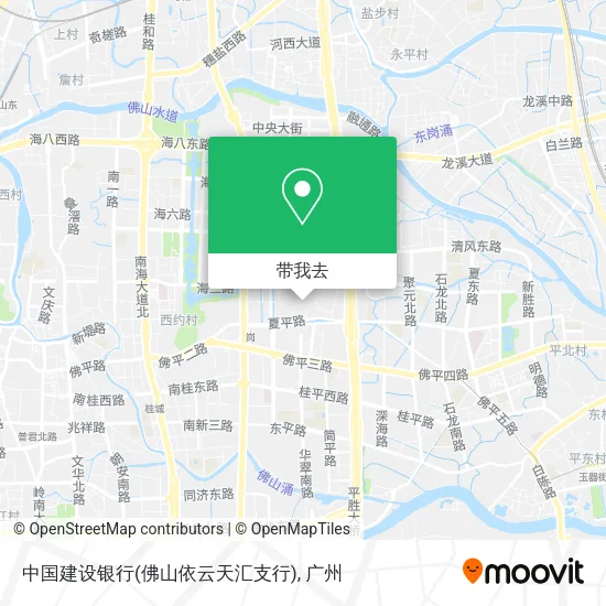 中国建设银行(佛山依云天汇支行)地图