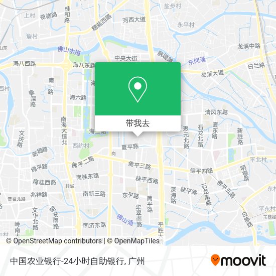 中国农业银行-24小时自助银行地图