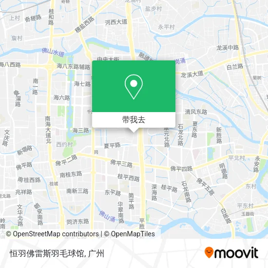 恒羽佛雷斯羽毛球馆地图