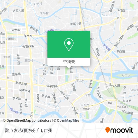 聚点发艺(夏东分店)地图