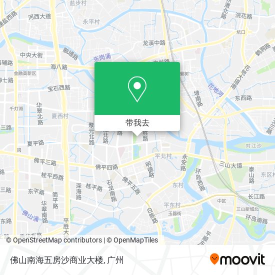 佛山南海五房沙商业大楼地图